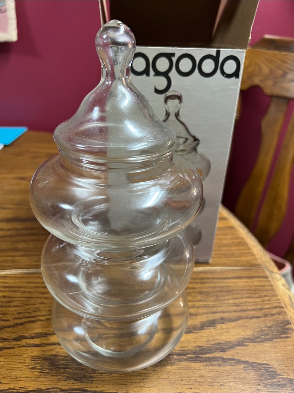 Anchor Hocking Clear Glass Apothecary Jar with Lid